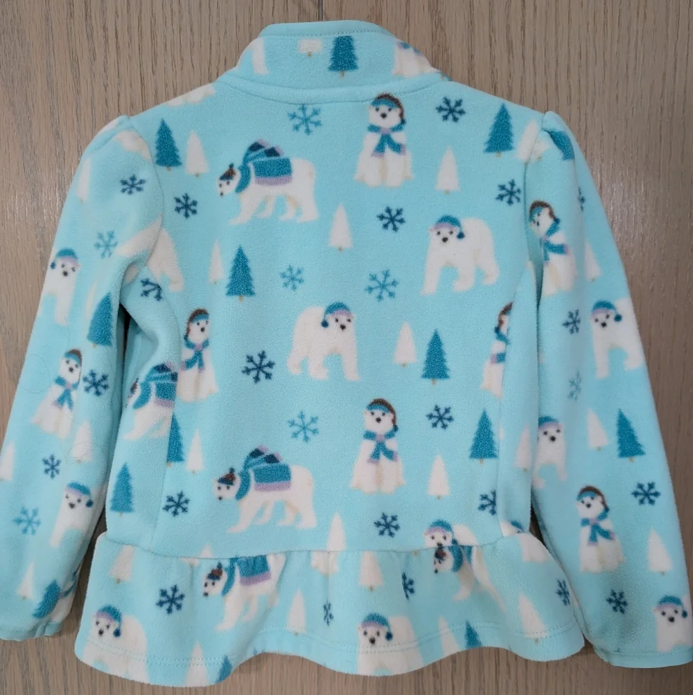 Gymboree Blue Polar Bear Fleece Pullover - 3T
